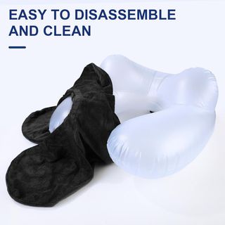 Cojin para Cuello de Viaje + Antifaz + Tapones