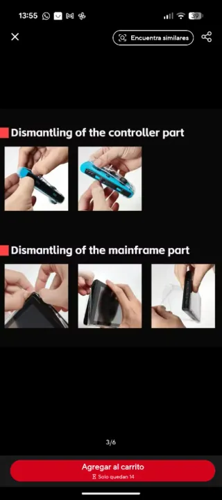 Funda Switch OLED Error pedido AliExpres sin abrir