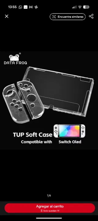 Funda Switch OLED Error pedido AliExpres sin abrir
