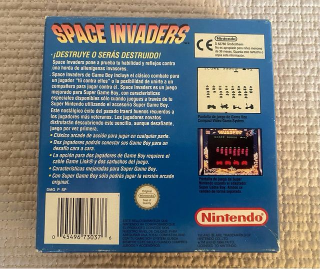 SPACE INVADERS Game Boy Nintendo