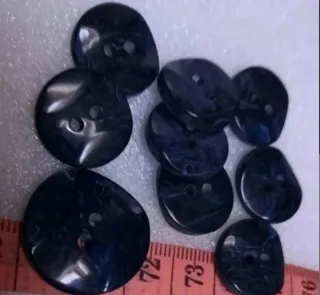 Lote 15 botones curvados- 9 colores