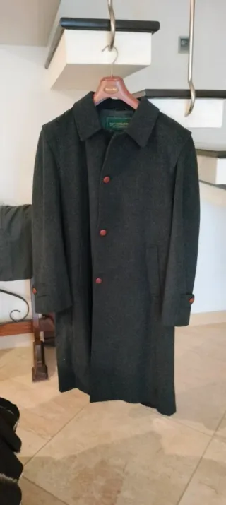 Cappotto Loden 100% Lana Vergine grigio taglia 50