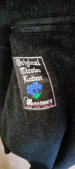 Cappotto Loden 100% Lana Vergine grigio taglia 50