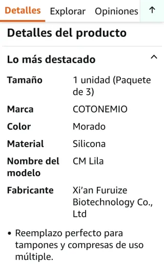 Copa Menstrual Cotonemio Tulip Roja