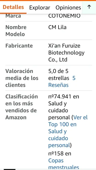 Copa Menstrual Cotonemio Tulip Roja