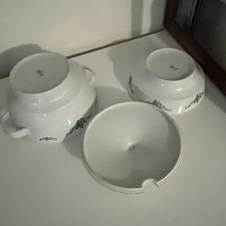 Zuppiera e insalatiera ceramica decorata