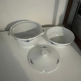 Zuppiera e insalatiera ceramica decorata