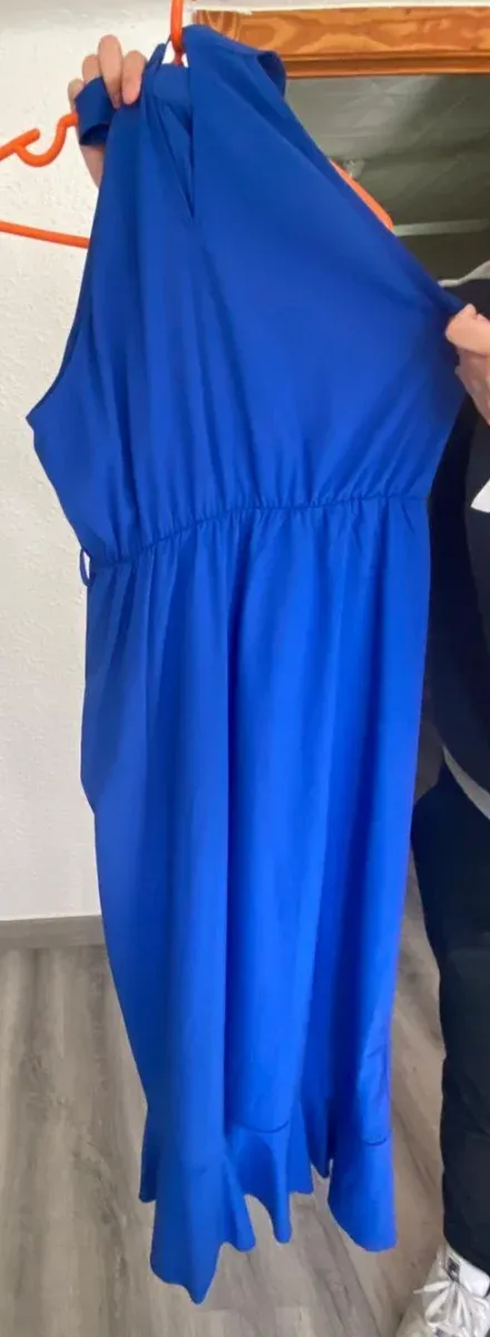 Vestido largo azul