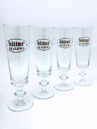 set 4 bicchieri aperitivo vintage o Bitter Boario