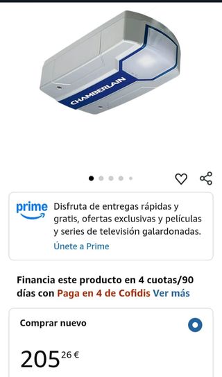 Accionamiento para puerta garaje