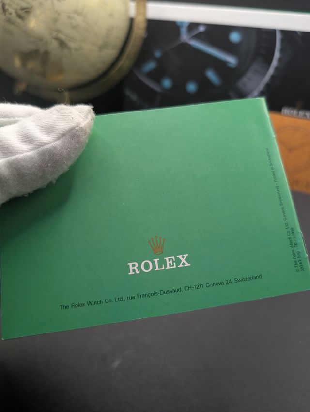 Libretto Originale Rolex Datejust 1998