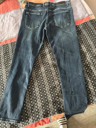 Pantalón Amiri Talla 40 Azul Hombre