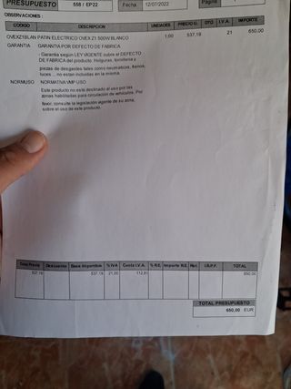 Patinete Eléctrico 500W