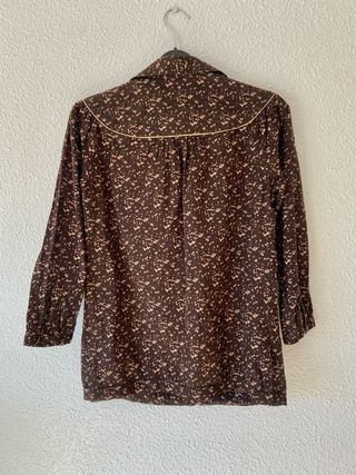 Blusa Stradivarius Estampada Talla S
