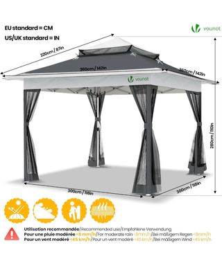 Tenda pieghevole gazebo VOUNOT