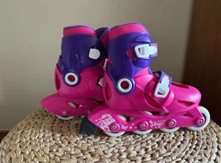 Patines en línea infantiles rosas y morados n 28