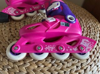 Patines en línea infantiles rosas y morados n 28