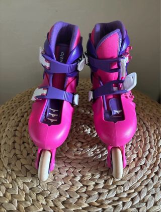 Patines en línea infantiles rosas y morados n 28