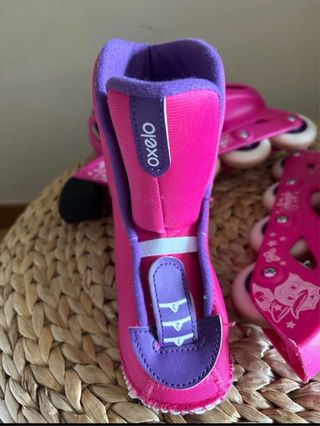 Patines en línea infantiles rosas y morados n 28