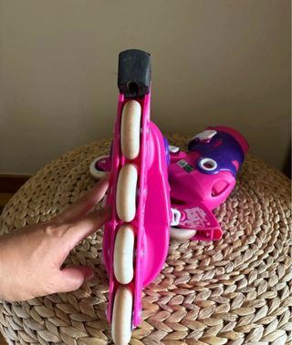 Patines en línea infantiles rosas y morados n 28