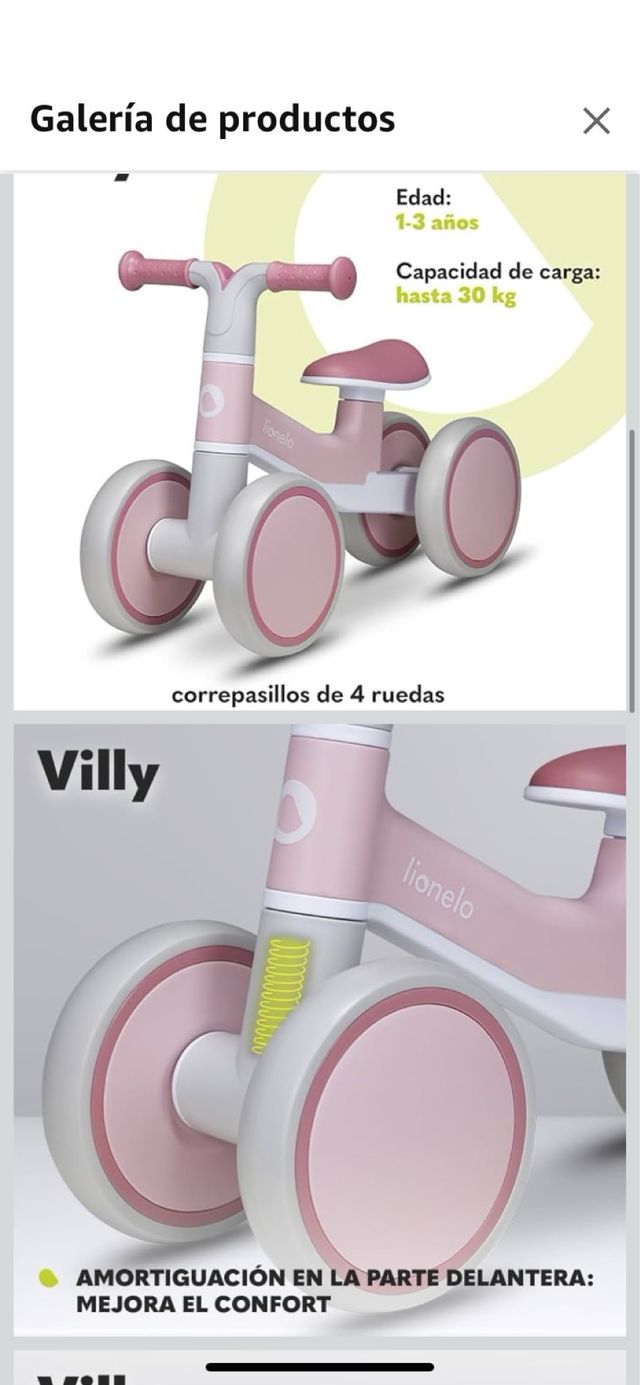 Bicicleta de equilibrio Villy para bebé
