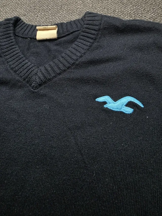 Jersey Hollister V-Neck Azul Marino