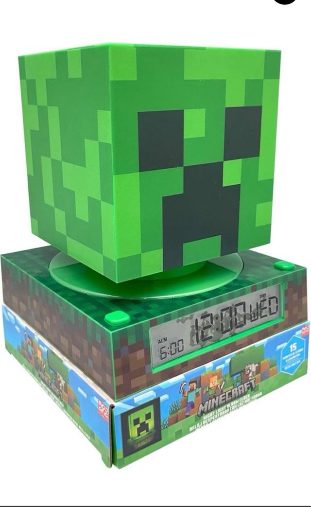 Lámpara LED Minecraft Creeper