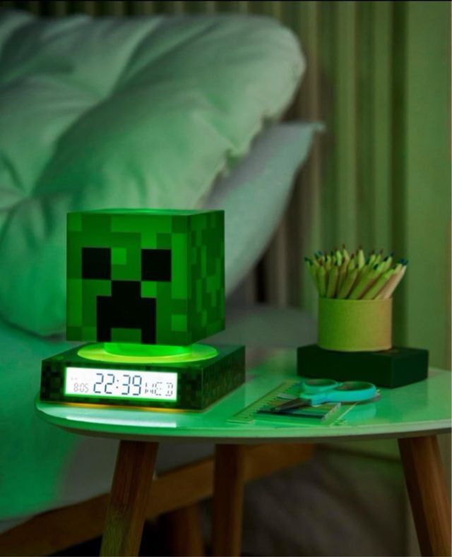 Lámpara LED Minecraft Creeper