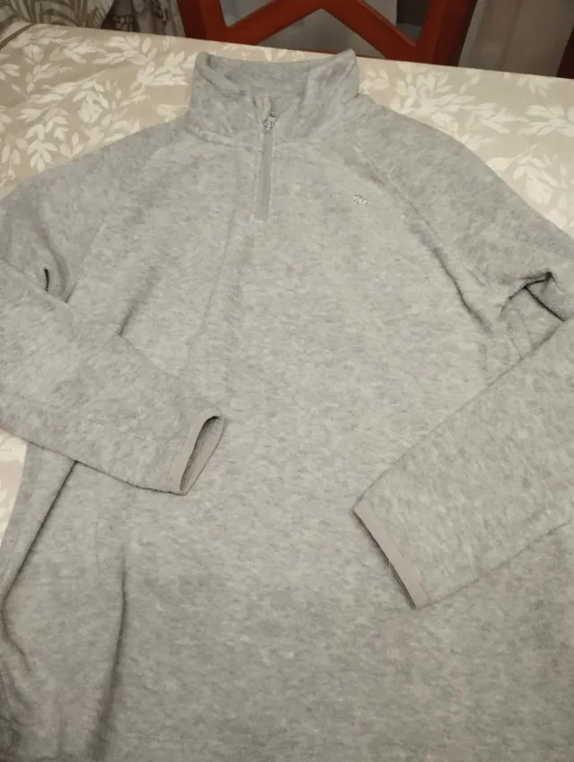 Polares niño , gris y burdeos. Talla 14