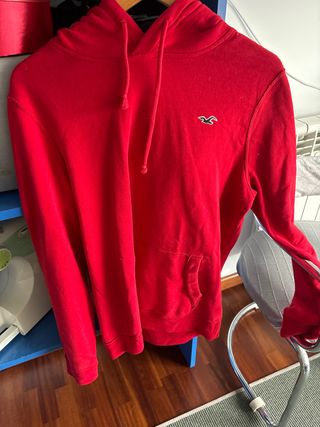 Sudadera Hollister Roja Talla M