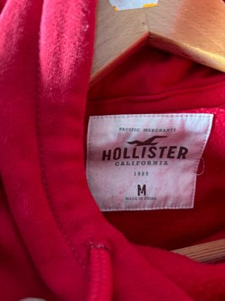 Sudadera Hollister Roja Talla M