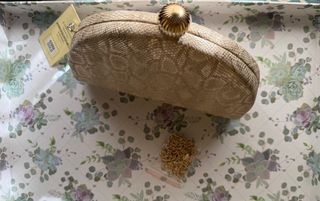 Bolso de fiesta Enzian animal print dorado