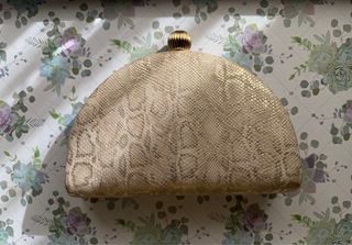 Bolso de fiesta Enzian animal print dorado