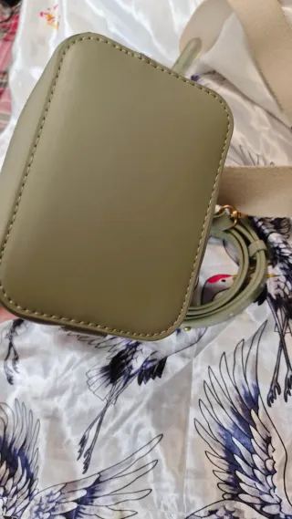 Bolso mini saca Zara verde