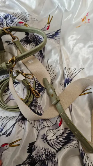 Bolso mini saca Zara verde