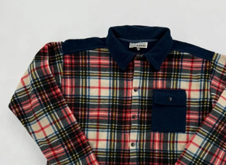 Camicia uomo vintage quadri multicolor