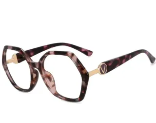 Gafas Moradas y Negras Hexagonales graduadas