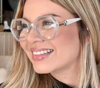 Gafas Moradas y Negras Hexagonales graduadas