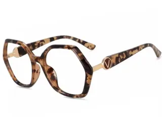 Gafas Moradas y Negras Hexagonales graduadas