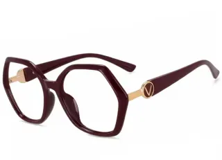 Gafas Moradas y Negras Hexagonales graduadas