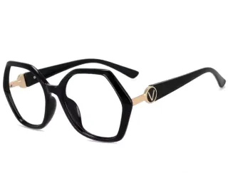 Gafas Moradas y Negras Hexagonales graduadas