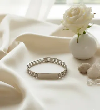 Pulsera esclava plata primera ley