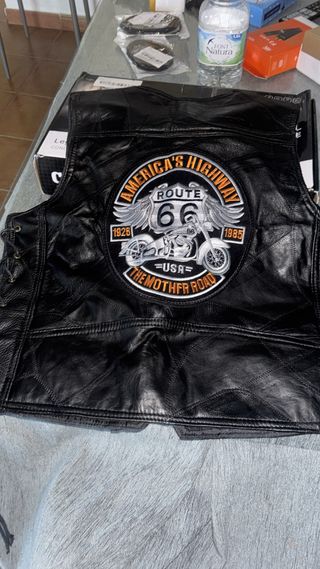 Chaqueta de cuero moto Route 66