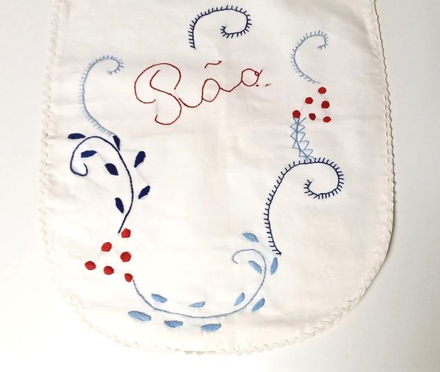 Bolsa Pan Bordada Algodón 48x39