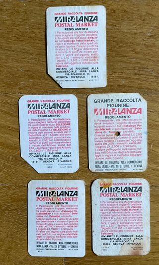 Mini carte collezione Miralanza