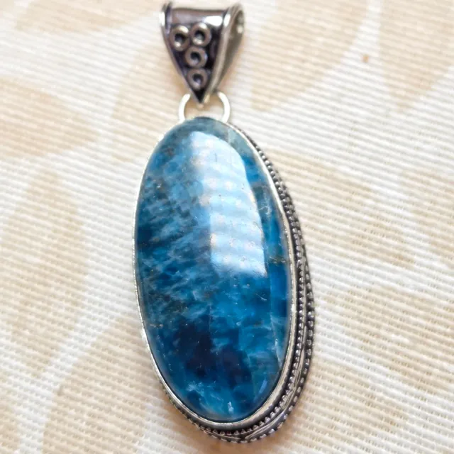 Colgante Plata 925 con Apatito Azul