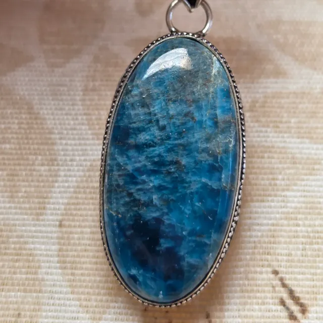 Colgante Plata 925 con Apatito Azul