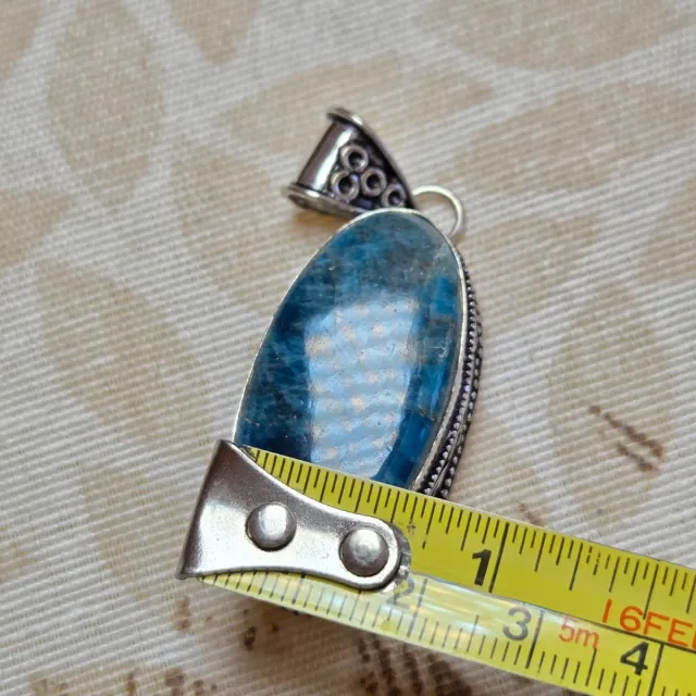 Colgante Plata 925 con Apatito Azul