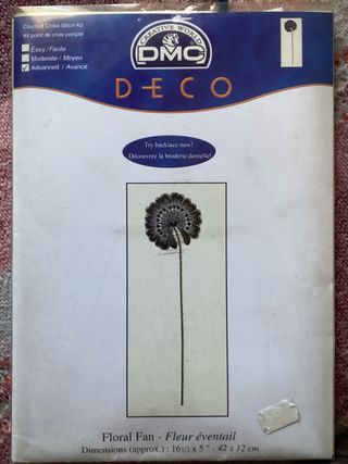 Kit Punto Croce DMC DECO Floral Fan