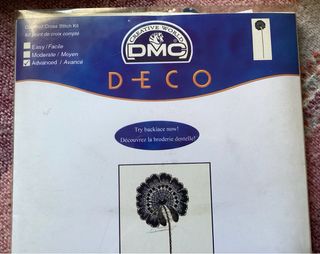 Kit Punto Croce DMC DECO Floral Fan